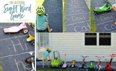 DIY outdoor sight word game twitter