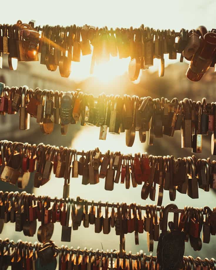 Ljubljana Slovenia love locks