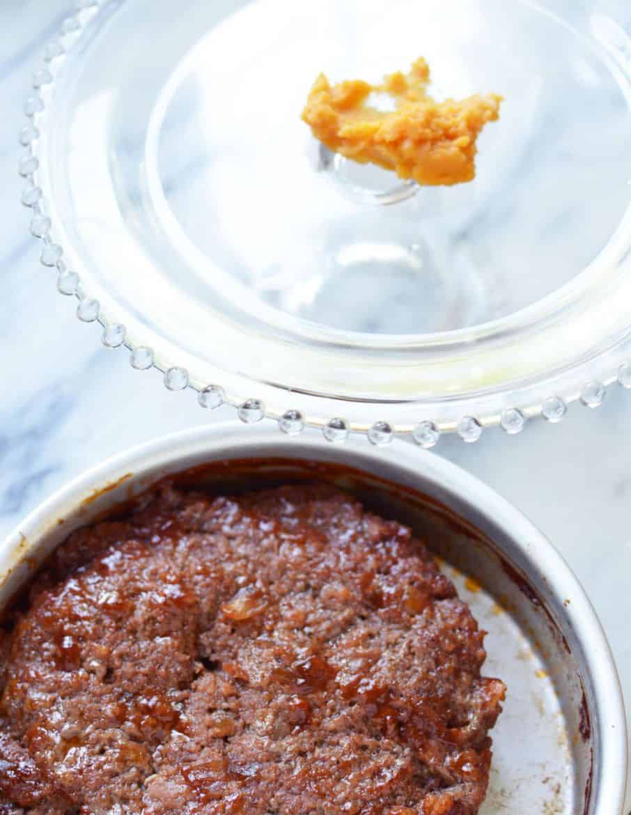 Meatloaf Cake with Sweet Potato Icing Surf and Sunshine