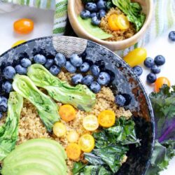 Vegetable Quinoa Recipe with Blueberries