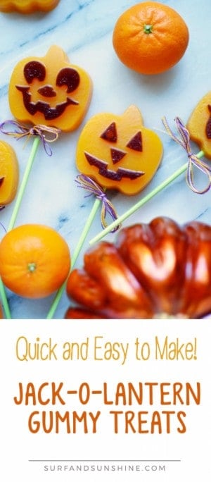 pumpkin jack-o-lantern pops