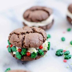 Make Your Own Christmas Chocolate Sandwich Cookies
