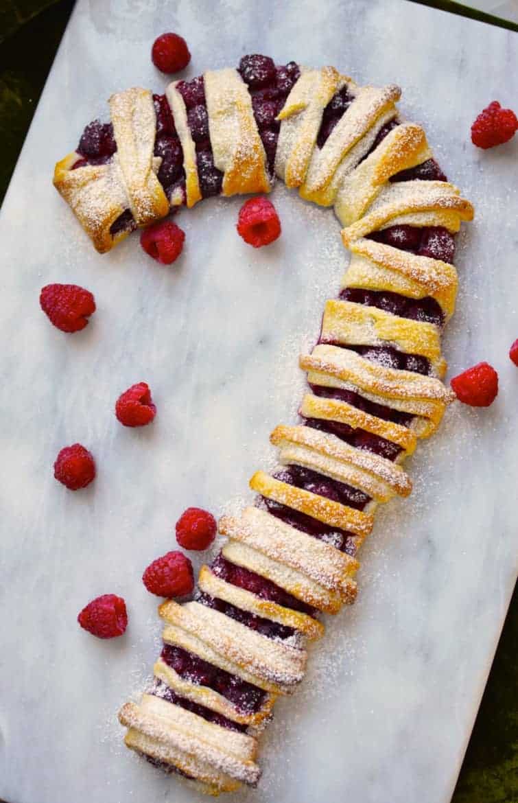 candy cane puff pastry recipe