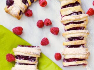 candy cane puff pastry recipe