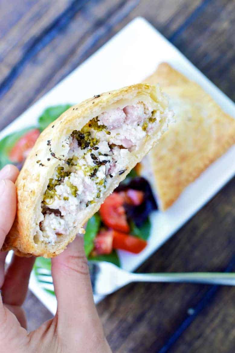 Easy to Make Ham and Ricotta Pastry Puff Pockets Recipe Surf and Sunshine