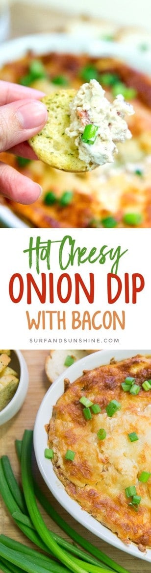 hot cheesy onion dip with bacon recipe