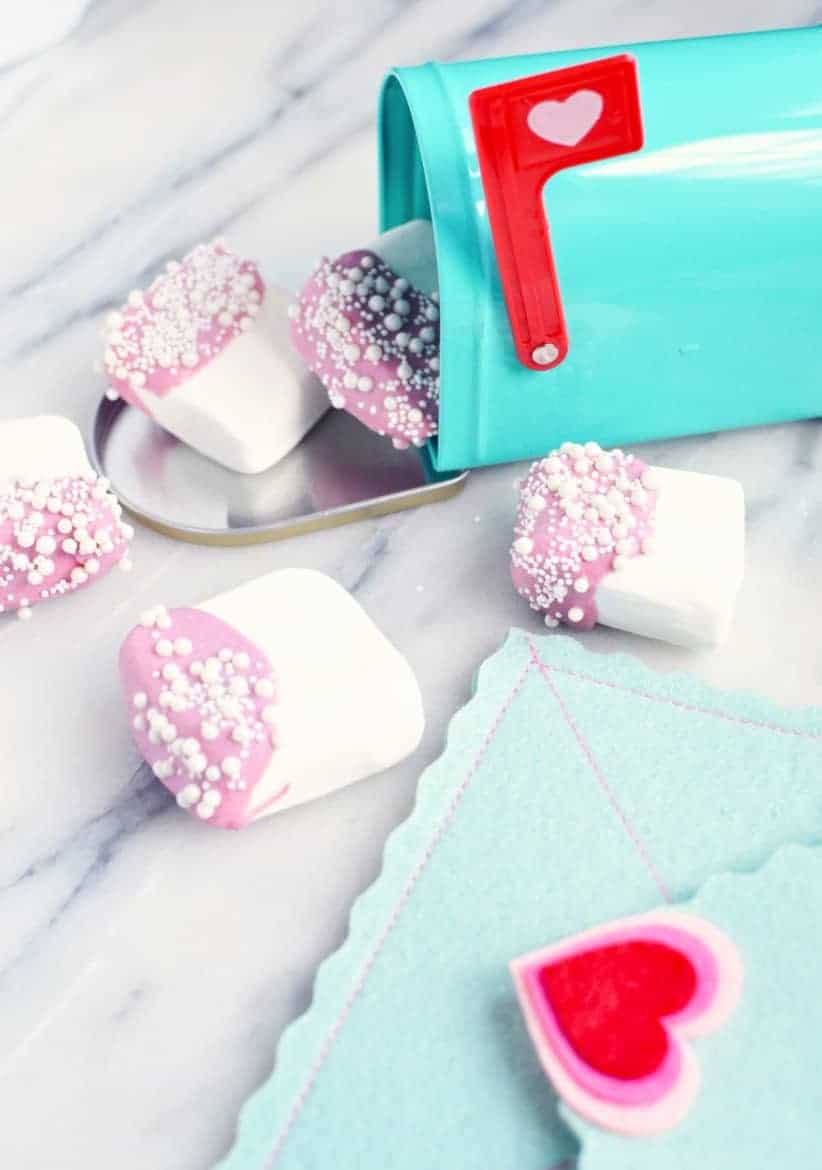 valentine chocolate dipped marshmallows recipe