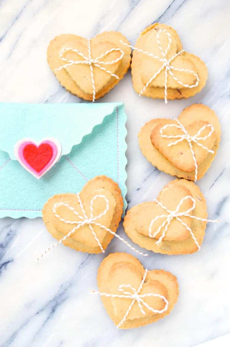valentine pecan shortbread cookies recipe