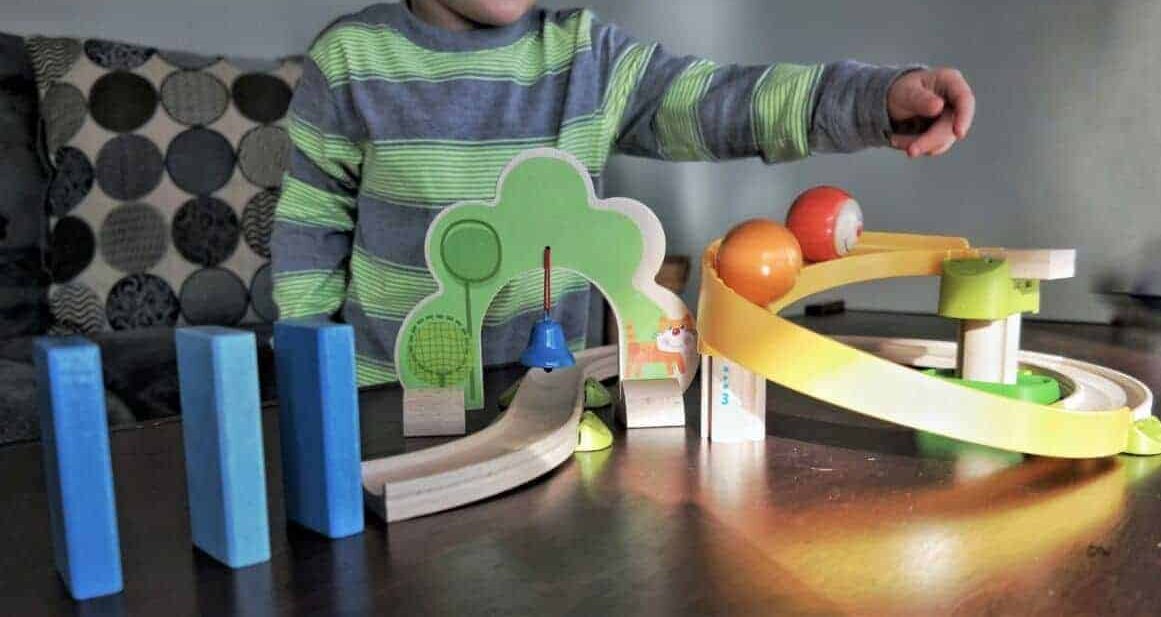 wooden track toy