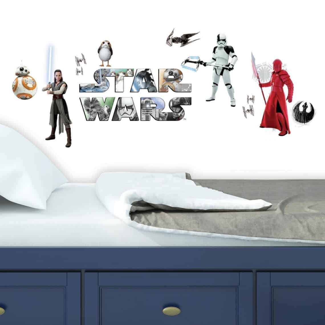 Gift Ideas for Star Wars The Last Jedi Fans episode 8 room decals