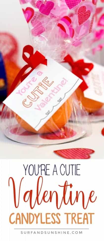 DIY You're a Cutie Candyless Valentine's Day Treat