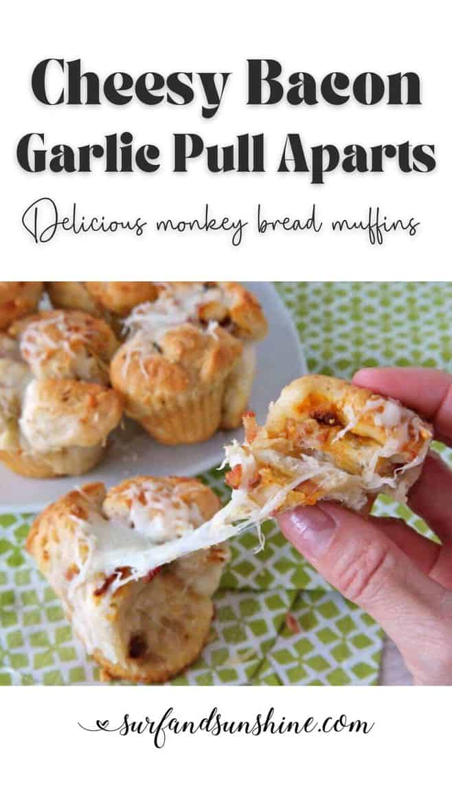 Vertical Cheesy Bacon Pull Aparts Recipe