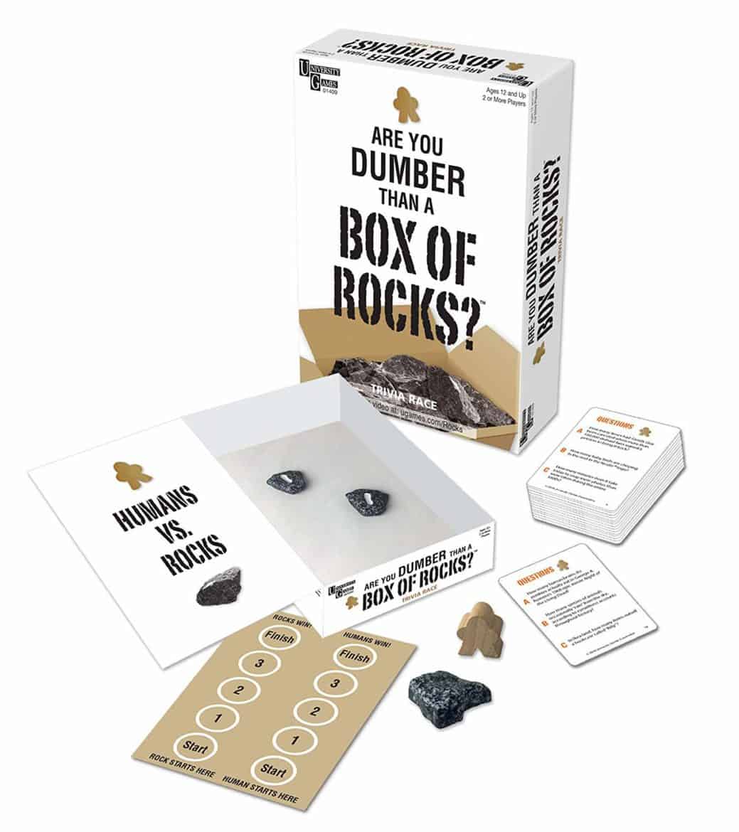 are you dumber than a box of rocks game