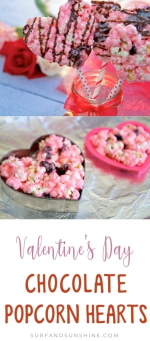diy valentine chocolate marshmallow popcorn hearts recipe pin new