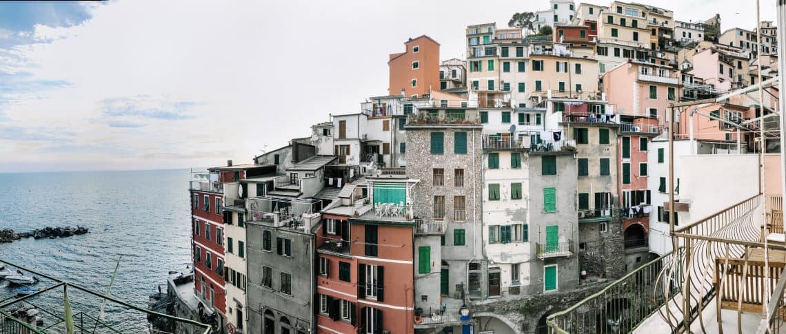 where to stay in Cinque Terre Cinque terre italy riomagiorre balcony view airbnb