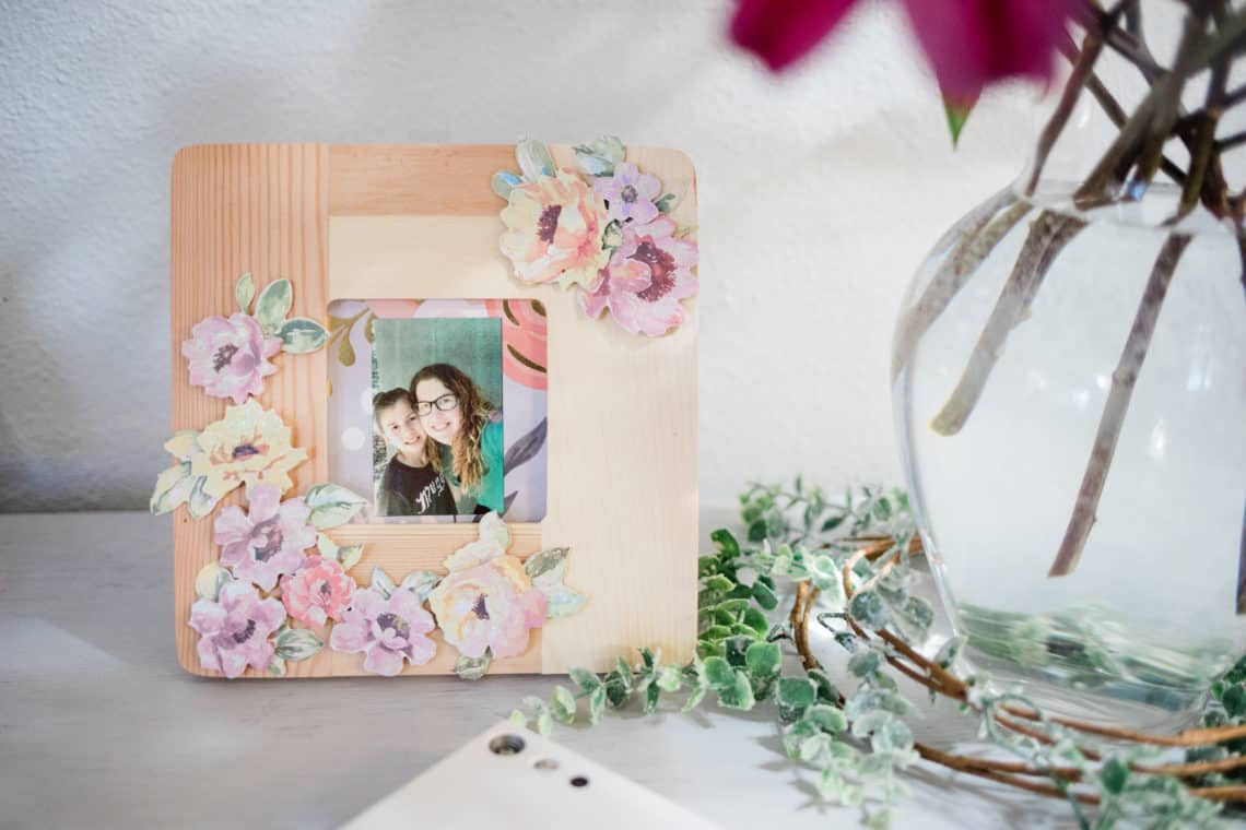 Handmade framed photos of mother and daughter featuring creative way my kid is surviving deployment
