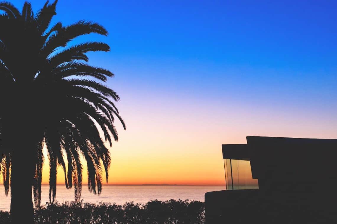sunset house beach california 1