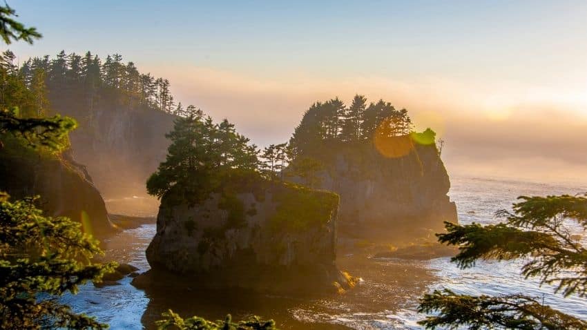 Cape Flattery Olympic National Park sunset