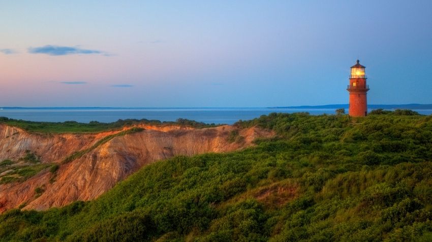 Gay Head Lighthouse, Massachusetts sunset