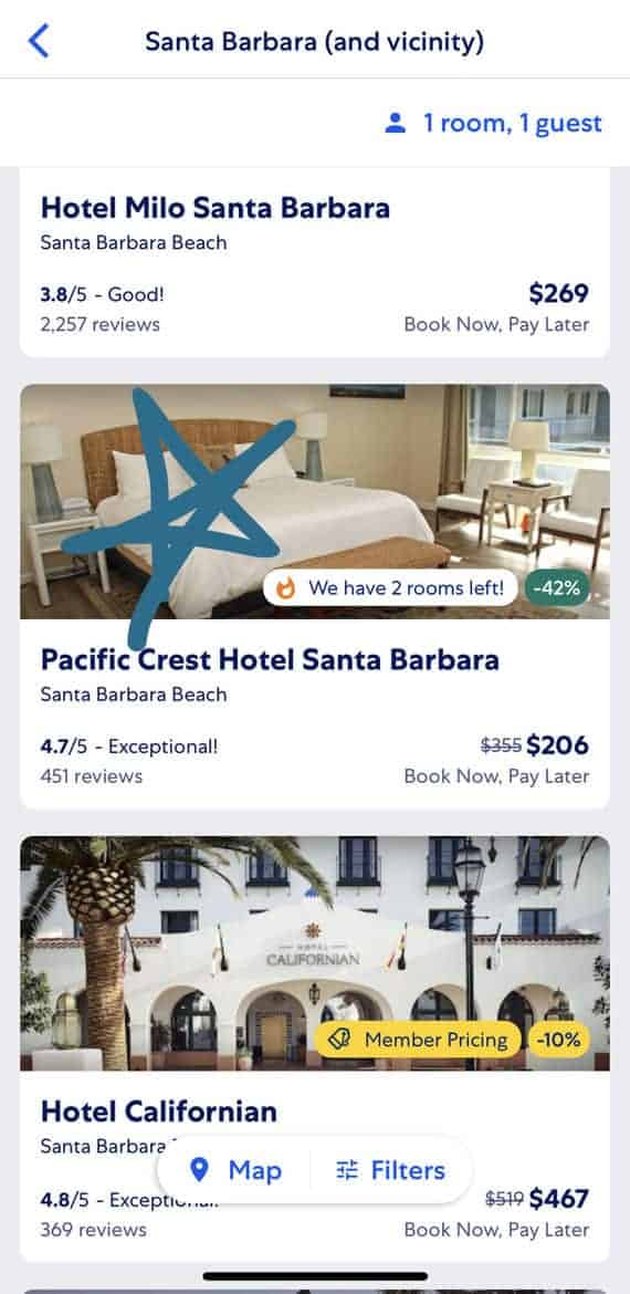 Expedia app 2