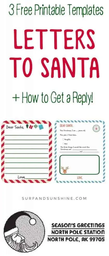 Printable Letter to Santa pinterest NEW