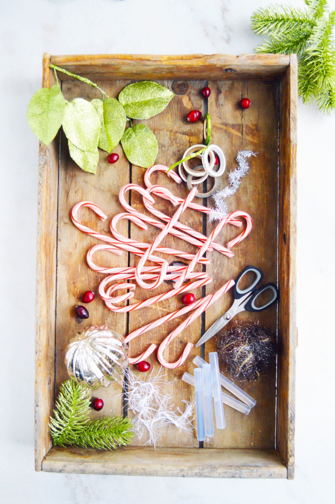 Holiday DIY How To Candy Cane Place Card Holders
