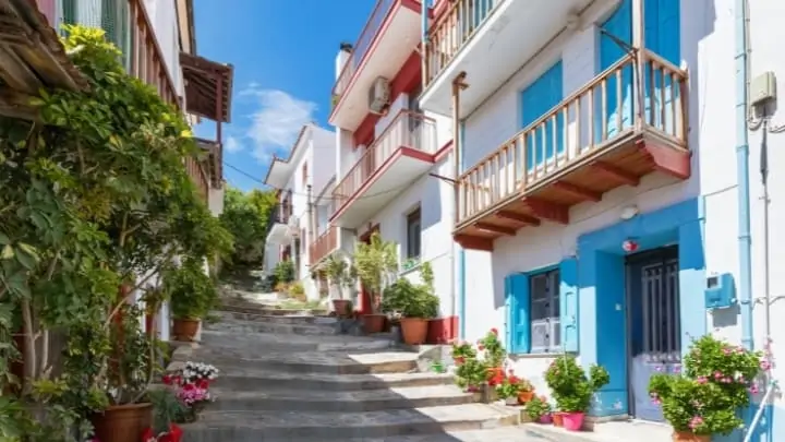 Mamma Mia Island Skopelos Greece town