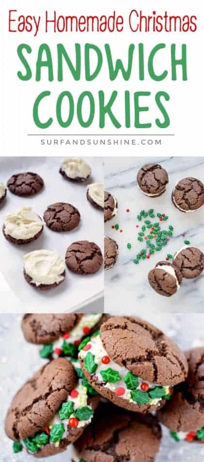 diy christmas chocolate sandwich cookies pinterest new