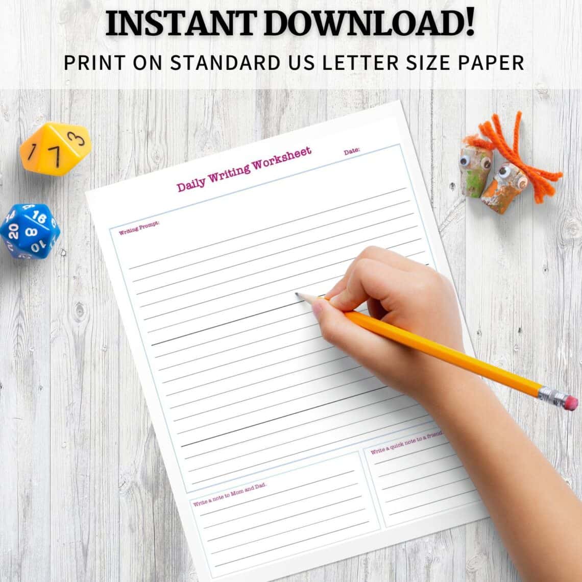 Free Printable Daily Creative Writing Prompt Template - homeschool schedule template - Free 4th Grade Daily Homeschool Schedule Template