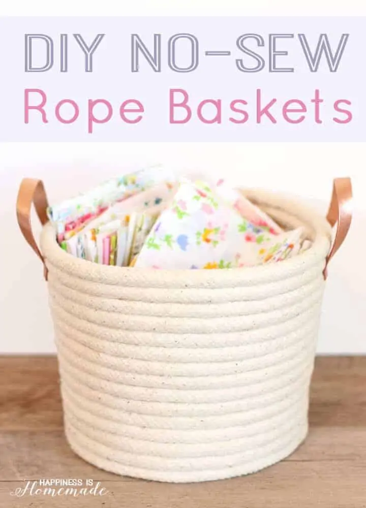 DIY rope basket