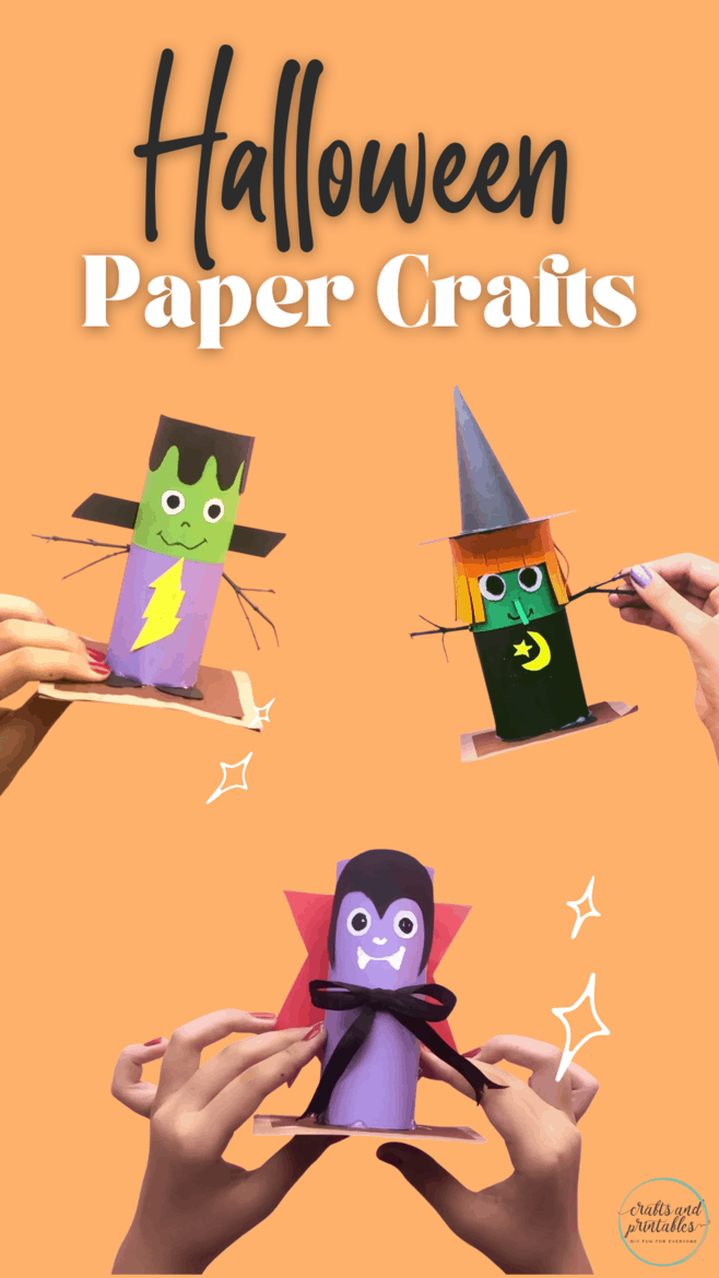 12 Fun Halloween Crafts for Kids Easy Toilet Paper Roll Crafts for Halloween copy