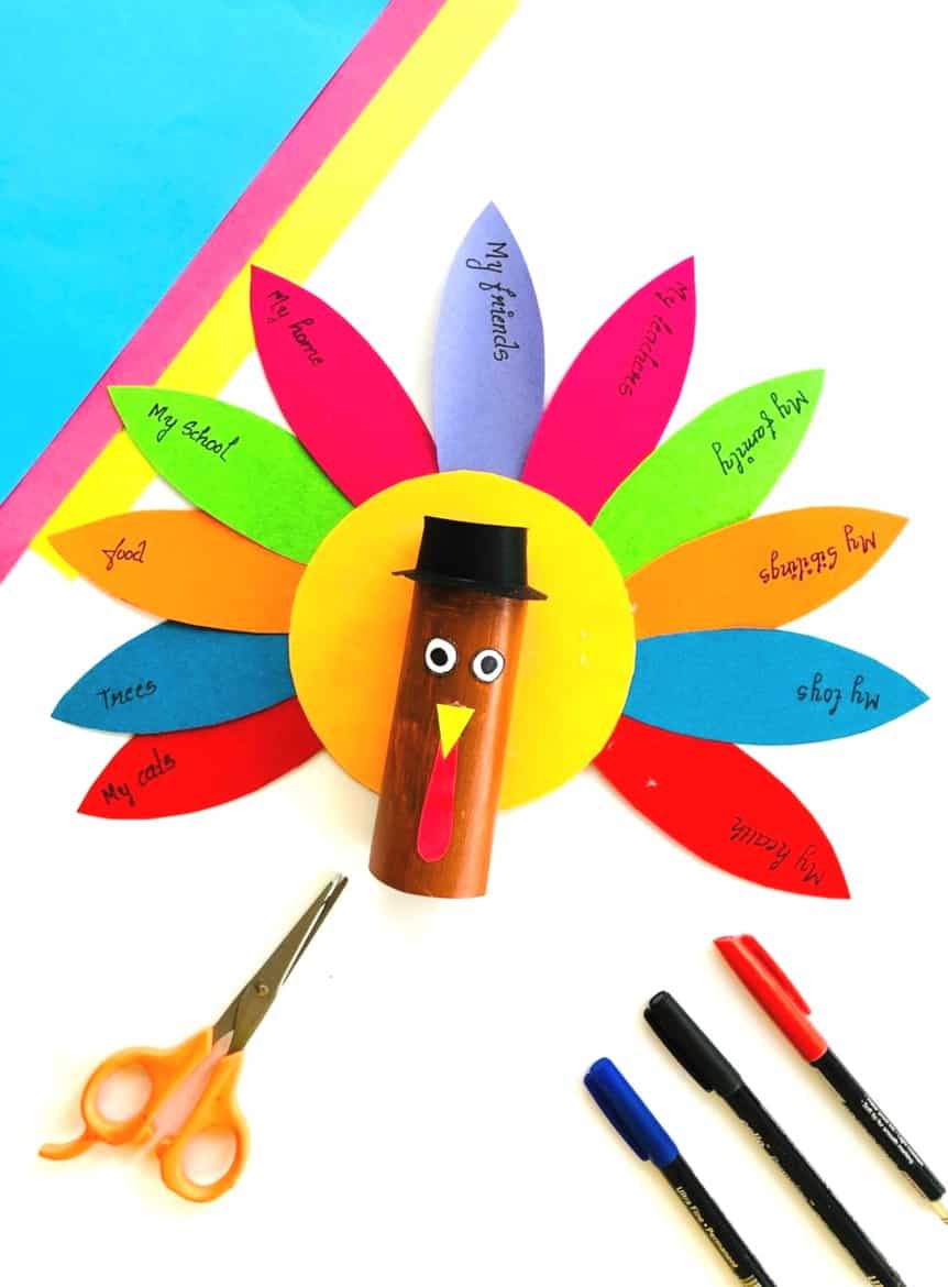 thankful turkey craft for kids