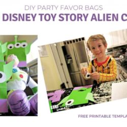 Easy DIY Disney Toy Story Gift Bags: Alien Party Favors