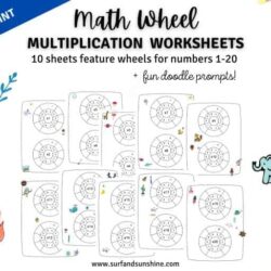 10 Free Math Wheel Multiplication Worksheets