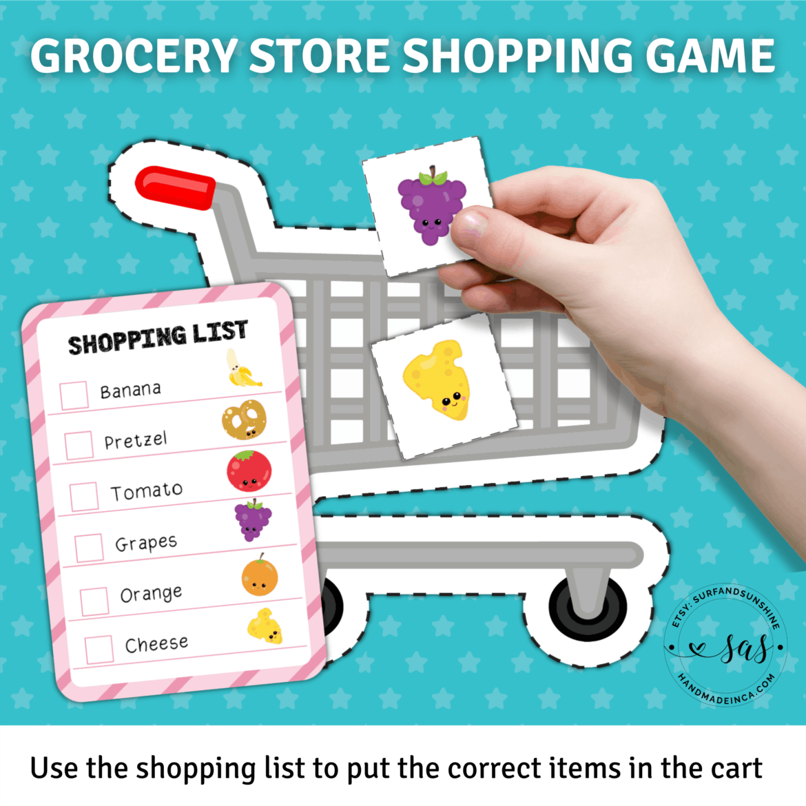 grocery store shopping game printable