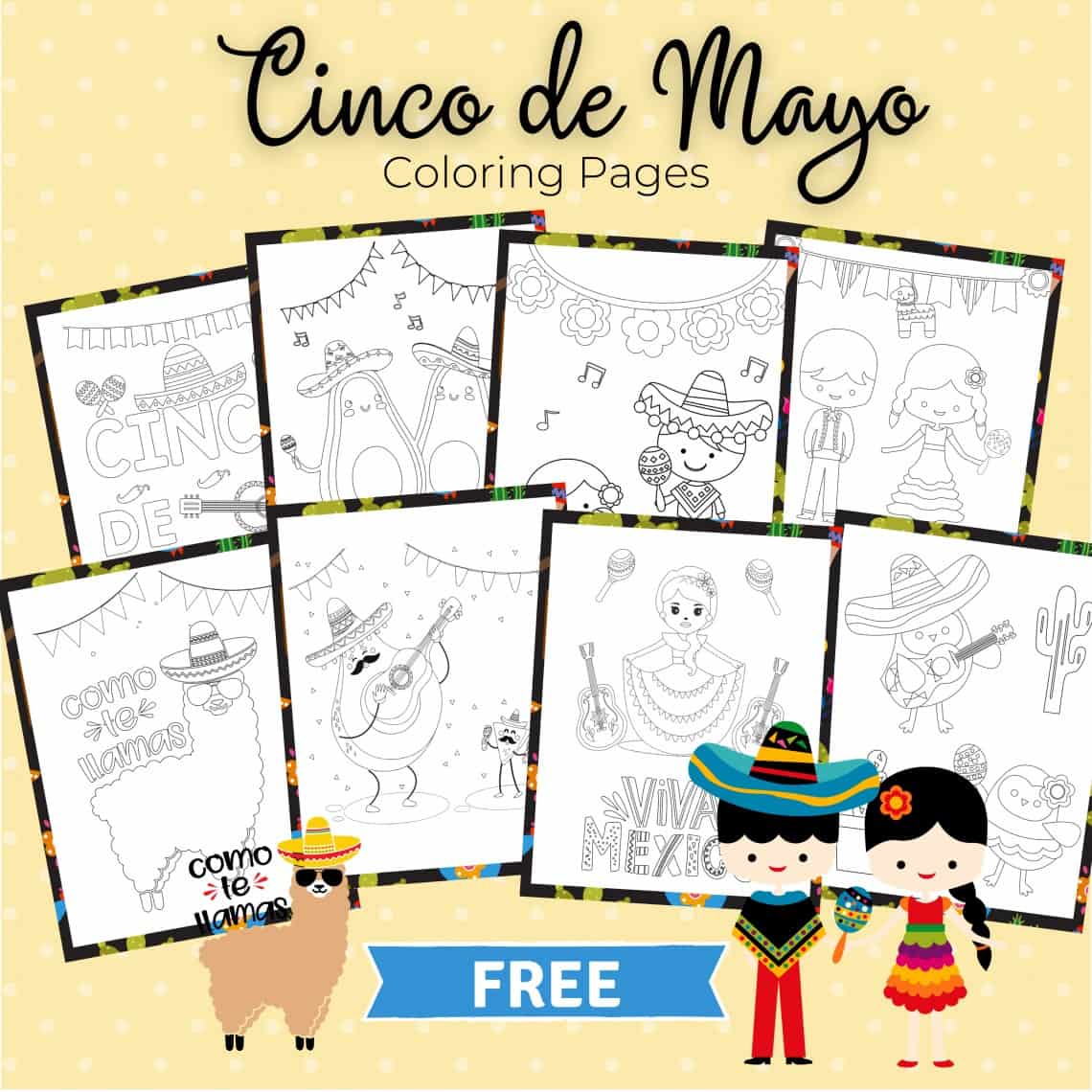 free cinco de mayo coloring pages