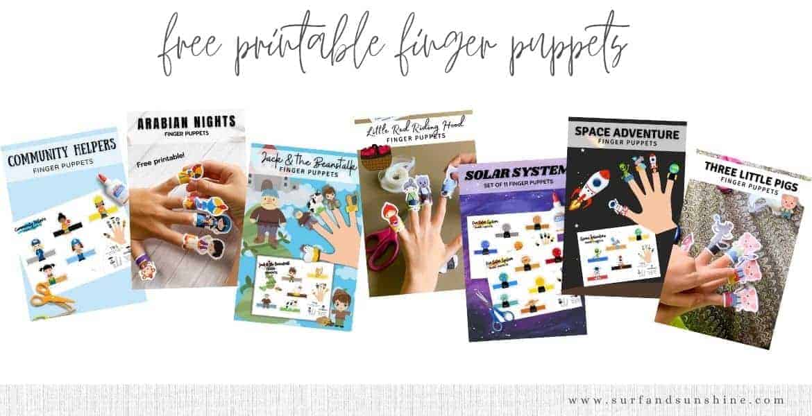 Free Printable Finger Puppets for Kids
