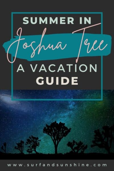 Things to do in Joshua Tree - a guide for planning your summer vacation
