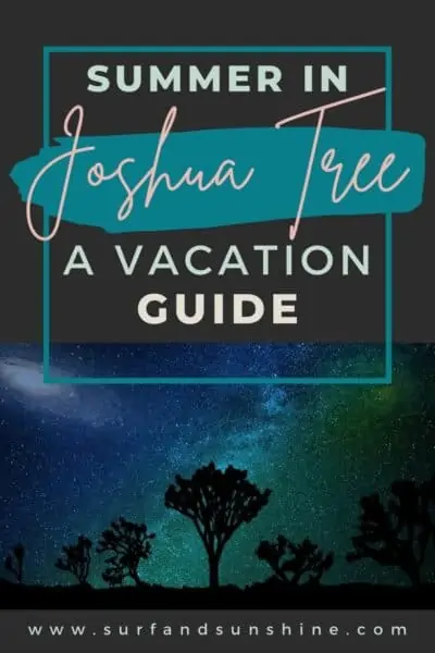 Things to do in Joshua Tree - a guide for planning your summer vacation