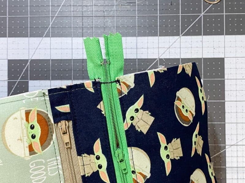 Free Sewing Pattern 2 Zipper DIY Coin Purse With Keyring