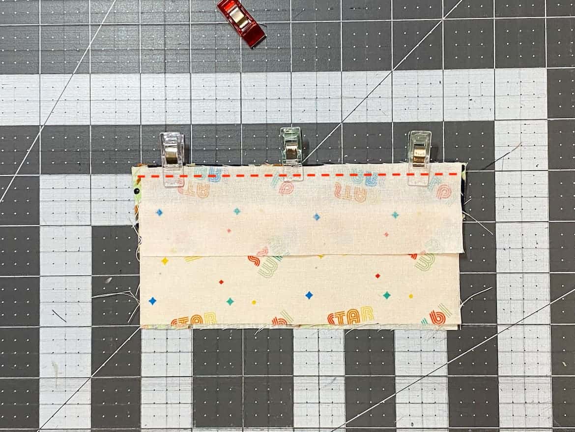 Two Zipper Coin Purse Sewing Tutorial with Keyring 1c