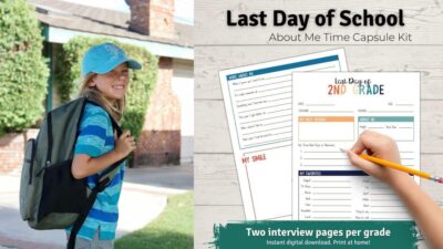 Last Day of School Interview Time Capsule blog graphic