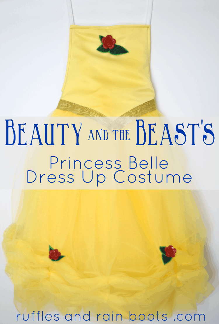DIY Princess Belle Dress Up costume 