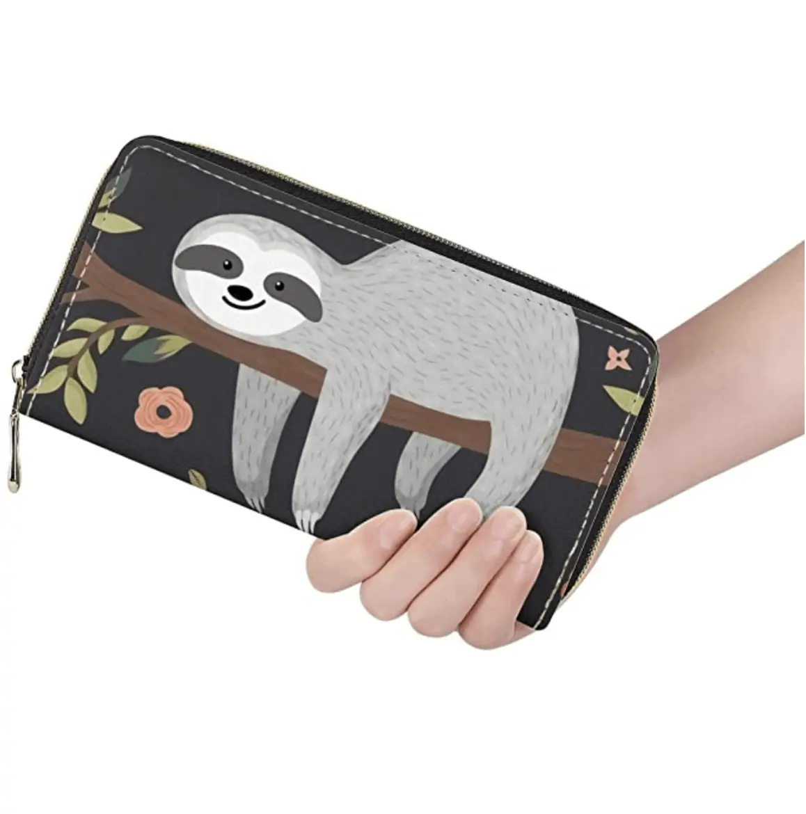 sloth travel wallet