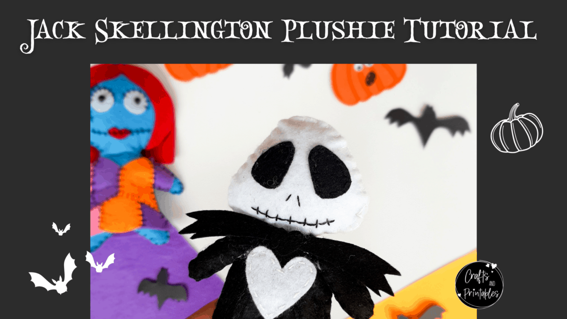 12 Fun Halloween Crafts for Kids Jack Skellington Felt Plushie