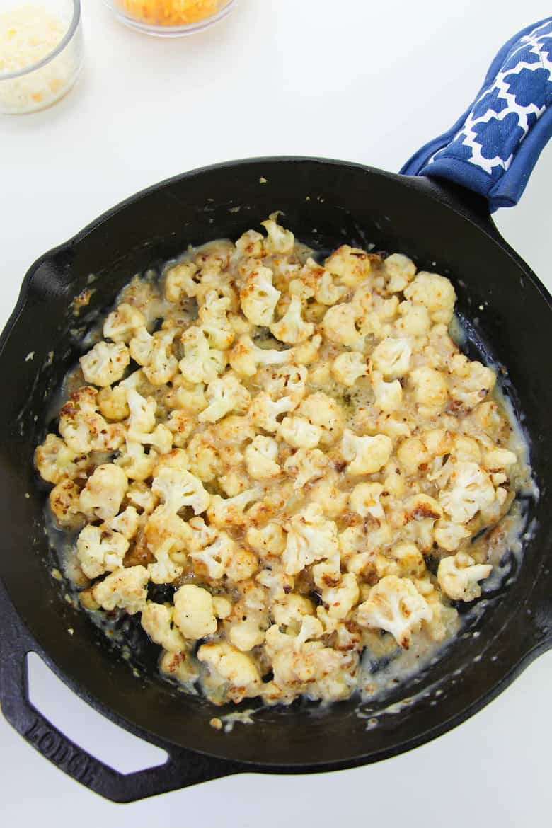 cheesy cauliflower recipe in process 6