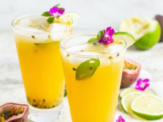 passion fruit lime gin summer cocktail-24