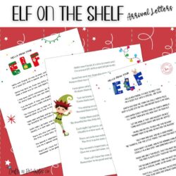 3 Free Printable Elf on the Shelf Arrival Letters