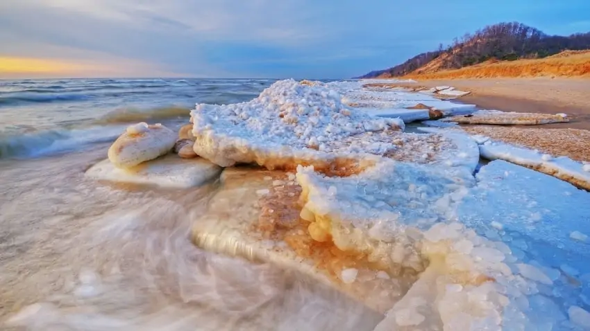 winter Saugatuck dunes places to visit in Michigan