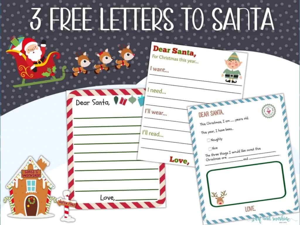 3 free letter to santa printable